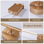 80cm Modern Rechargeable wall sconce.