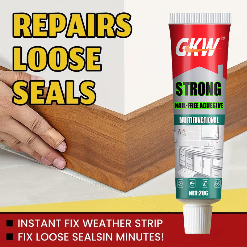 Nail-Free Heavy-Duty Adhesive for Skirting Boards.