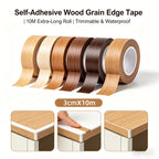 3cm x 10m Self-Adhesive Wood Grain Edge Tape.
