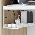 Small Undermount Desk Cable Tray - White or Black.