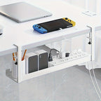 Small Undermount Desk Cable Tray - White or Black.
