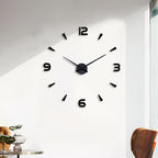 Silver or Black Modern Wall Clock