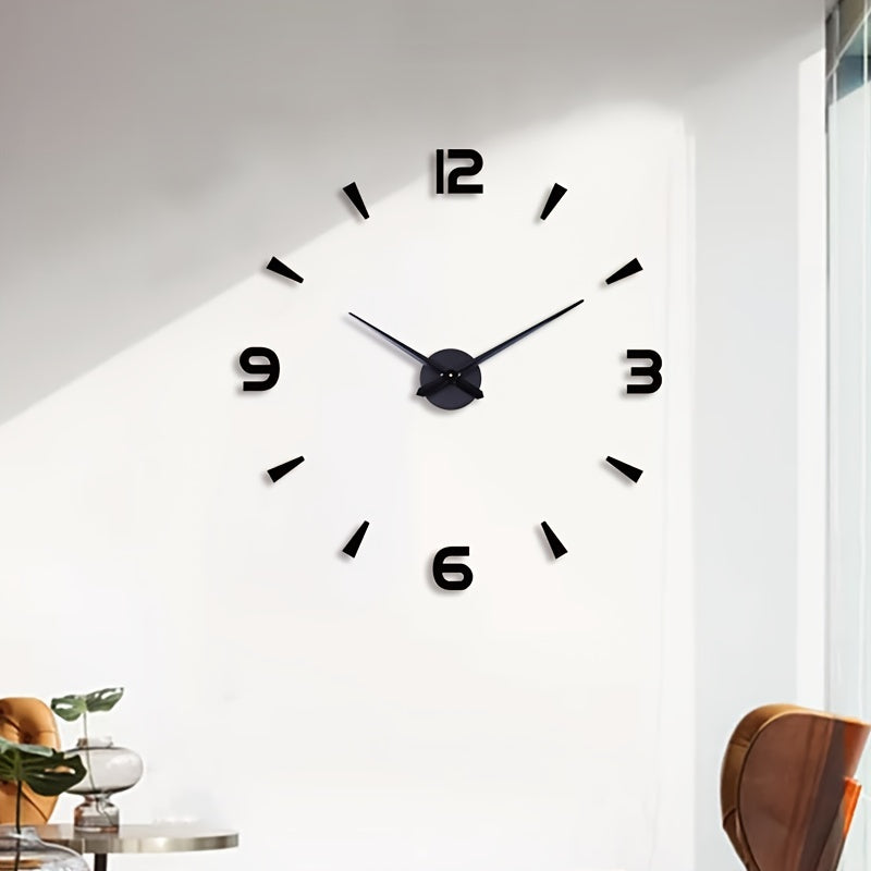 Silver or Black Modern Wall Clock