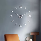 Silver or Black Modern Wall Clock