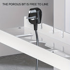 Small Undermount Desk Cable Tray - White or Black.