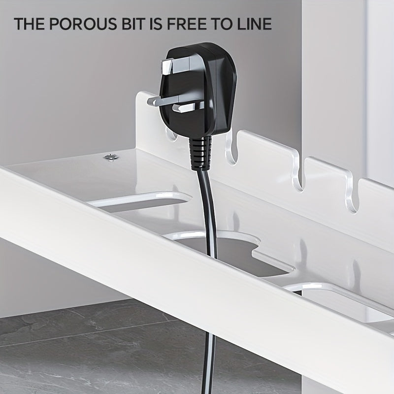 Small Undermount Desk Cable Tray - White or Black.