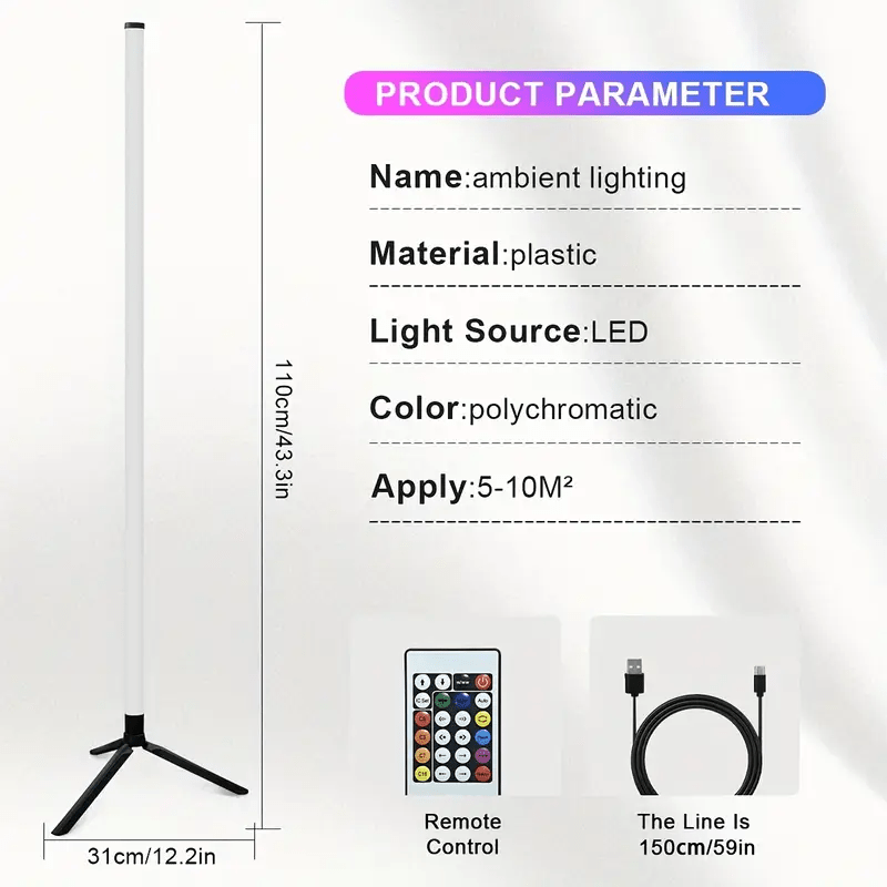Vertical RGB Floor Lamp
