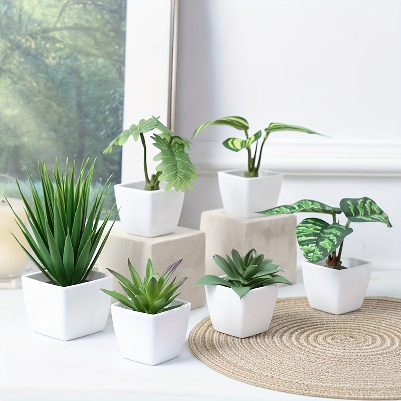 Full set of 6 Artifical Plants Decor
