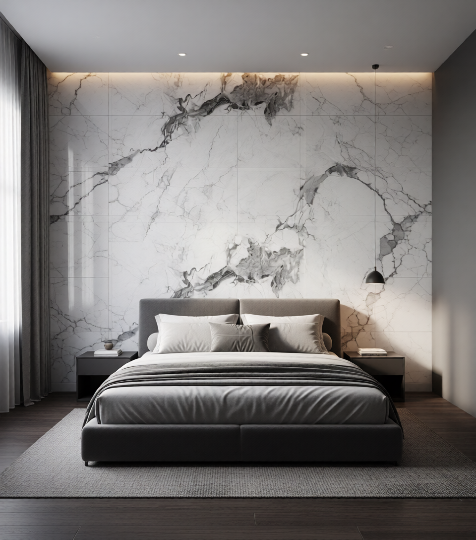 10pcs White Gray PVC Wallpaper Tiles