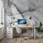 10pcs Ice Blue PVC Wallpaper Tiles