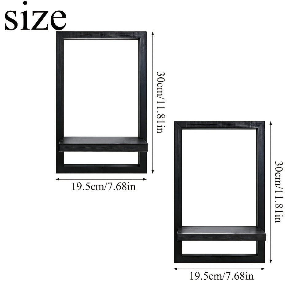 Set of 2 Modern Floating Shelves