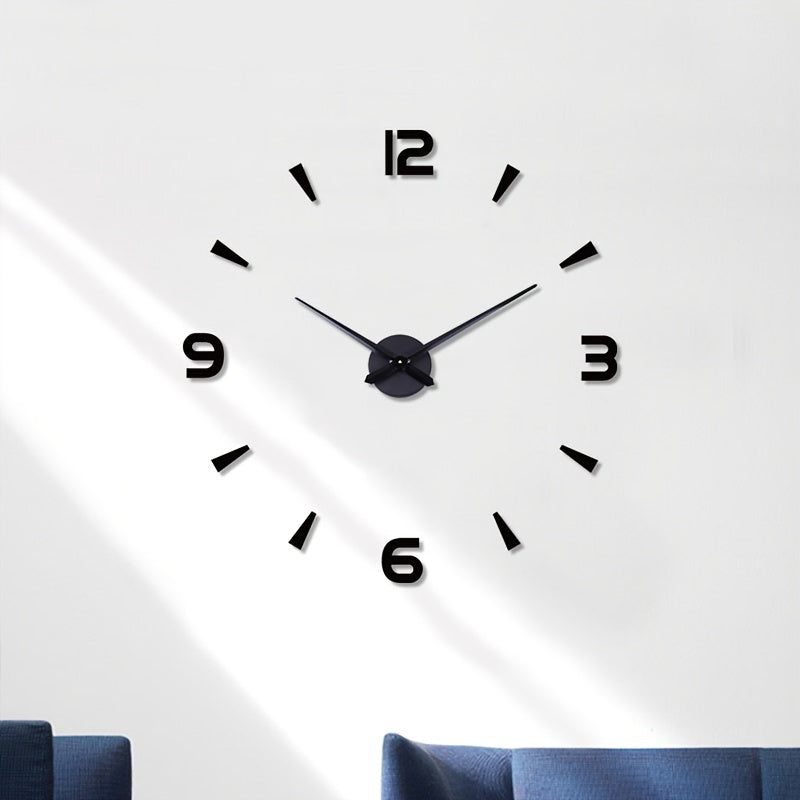Silver or Black Modern Wall Clock