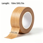 3cm x 10m Self-Adhesive Wood Grain Edge Tape.