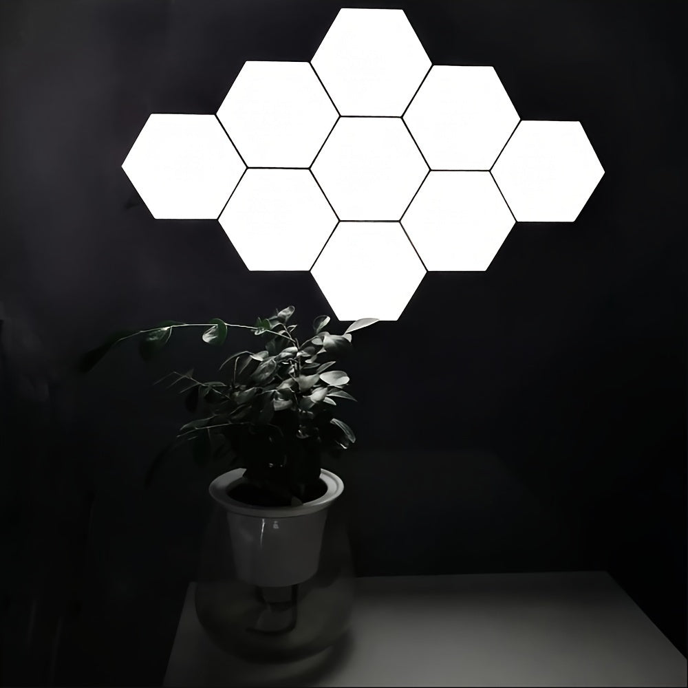 USB Powered Touch Control Hexagon LED Wall Light