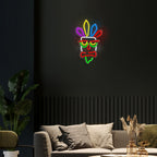 Crash Bandicoot inspired Neon Tiki Mask