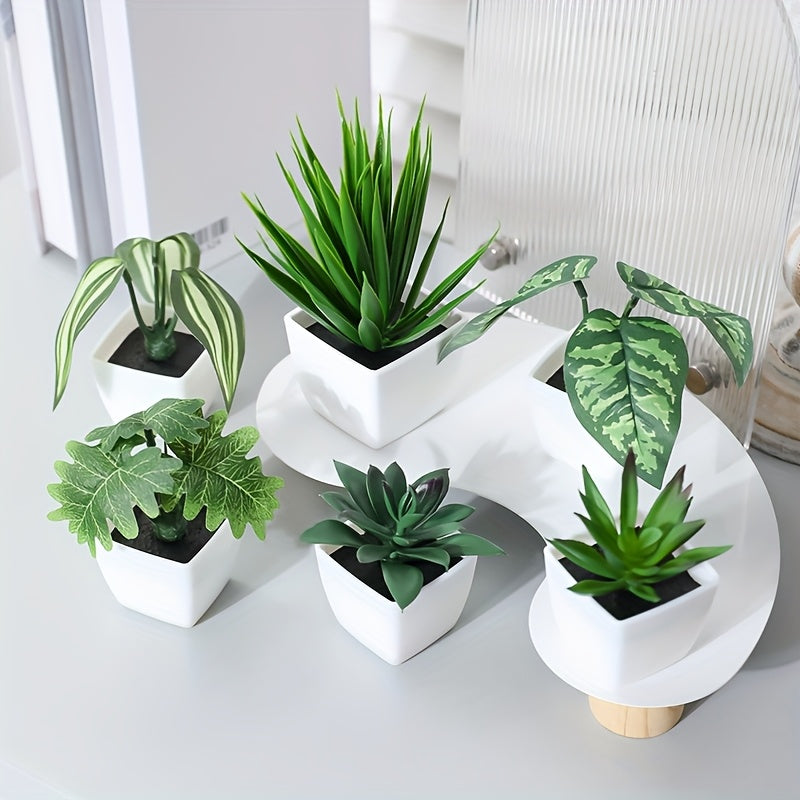 Full set of 6 Artifical Plants Decor