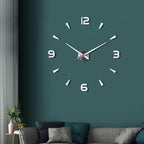 Silver or Black Modern Wall Clock