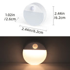 Measurement chart and night light on a white background