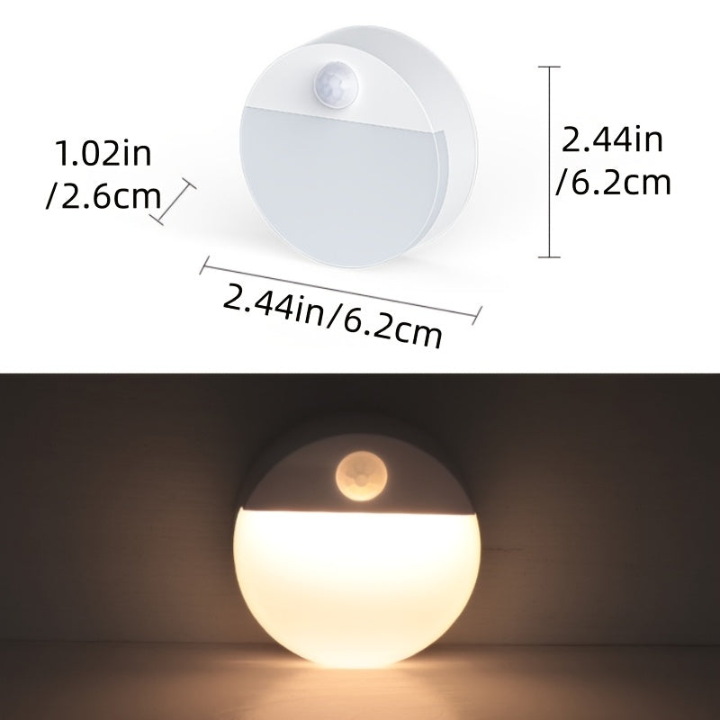 Measurement chart and night light on a white background
